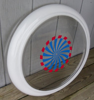 CLEVELAND RED BLUE PINWHEEL SPINNER BUBBLE