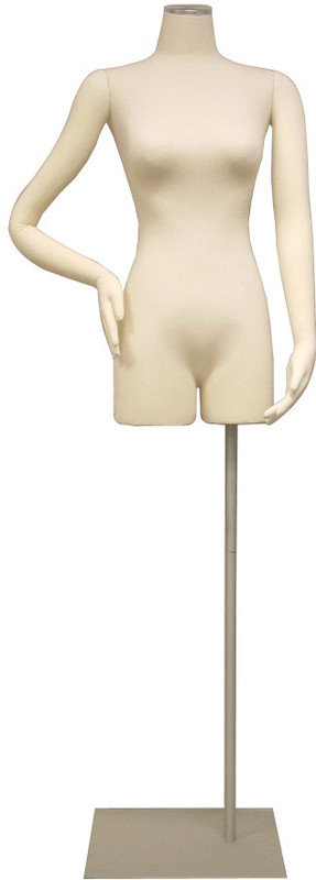 One Day Rental Cream Jersey Knit Female Foam Dress Form With 