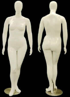 Details about   6 ft 1 in PLUS SIZE Female Mannequin Abstract Head PLUS BODY TORSO Form PLUS-55N 