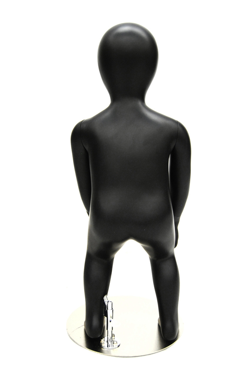 Inflatable Child Mannequin Full-Size with head & arms Matte Black 