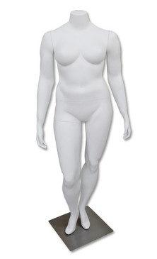 Female Mature Plus Size Headless mannequin with high heel feet #NANCYBW2S-MD 