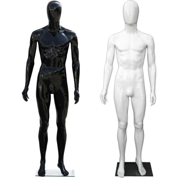 arm,head rotates,black manikin-MC-2B Male mannequin 6FT tall,removable head 