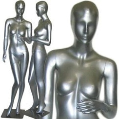 Free Shipping Used Silver Female Abstract Full Body Mannequin MM-027USED