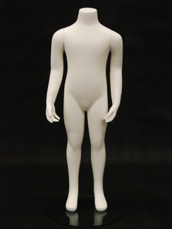 Fiberglass Headless Child Mannequin Matte White MM-CW4Y