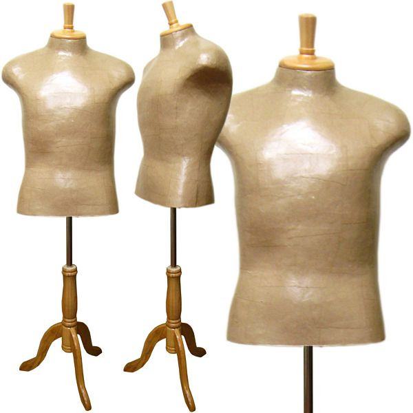 Paper Mache Core Male French Body Form MM-259 - Mannequin Mode