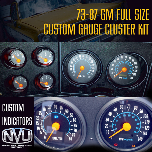 custom oe style dash cluster gauges truck
