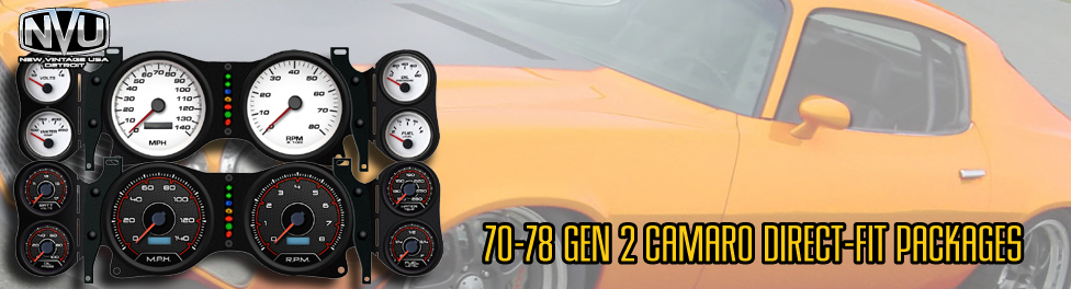 Gen 2 Camaro gauges with aftermarket NVU instruments