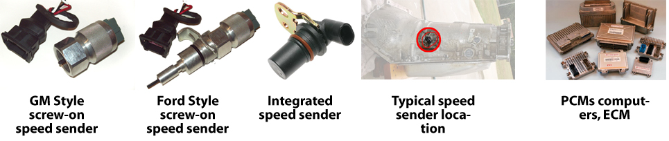 types of speed senders and sensors