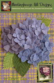 Single fabric per bloom, "blue version". Updated and new format instructions now include options for making blooms from two fabrics each as well!