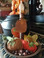  Candle and candle stand  with rusty pumpkin, all available on our webstore!