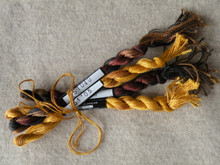 Thread for yellow Indian corn cob.