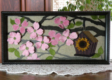 Artwork in frame - Mom's Dogwood in Bloom.