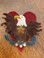 Like the punch needle design?  How about our eagle in dimensional wool applique too?!  "For Love of Country" applique pattern available as well.