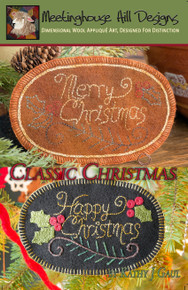 ONE pattern, TWO versions!  Whether you wish a "Merry" Christmas or a "Happy" one, this is a charming classic ornament!
