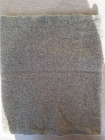 1/2 yard FELTED wool - measures approximately 52" x 16".  Washed as a measured full yard, then cut.  