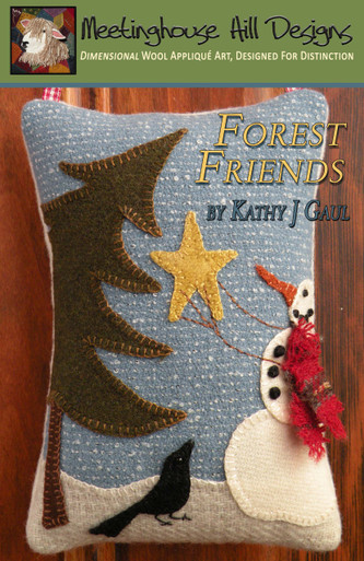 Brand new pattern cover for "Forest Friends" by Meetinghouse Hill Designs.