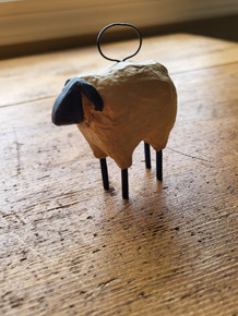 Cute resin sheep ornament with tall, skinny legs!  For the sheep lover in you!