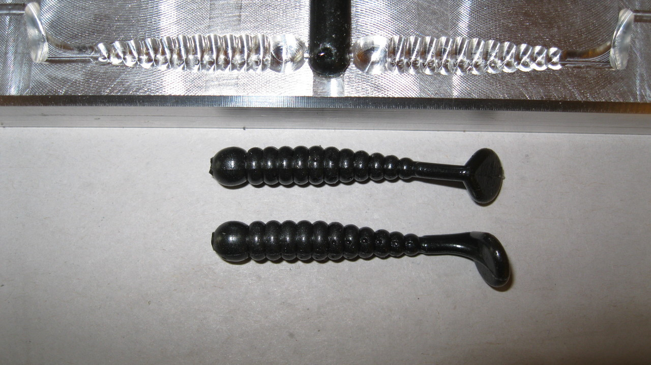 Paddle Tail -1 3/4 bait mold - 10 cavity