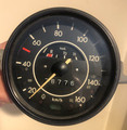 KILOMETER SPEEDOMETER 160 KM  (DATED 7/71) 