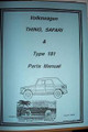 THING PARTS BREAKDOWN MANUAL FOR 1974-1979