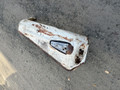 LEFT FRONT FENDER  FAIR CONDITION WHITE WITH MOUNT CUT