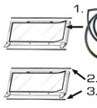 SEAL, WINDSHIELD FRAME ABOVE OR BELOW USED