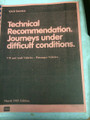 TECHNICAL RECOMMENDATIONS SERVICE MANUAL