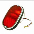 MILITARY TAIL LIGHT LENS RED WITH AMBER 