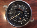 SPEEDOMETER KM/MPH WITH CHROME BEZEL AND GLASS