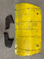 MILITARY DEFLECTOR SKID PLATE USED YELLOW WITH BRACKETS