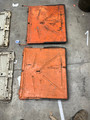 REAR SEAT BACK UPPERS USED ORANGE GOOD CONDITION #1