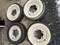 ROAD WHEELS SET OF FOUR 14” VERY GOOD CONDITION WITH TIRES 