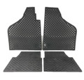 Economy Soft Rubber Floor Mats With Holes – Set of 4