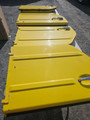 SET OF YELLOW DOORS USED WITH HARDWARE