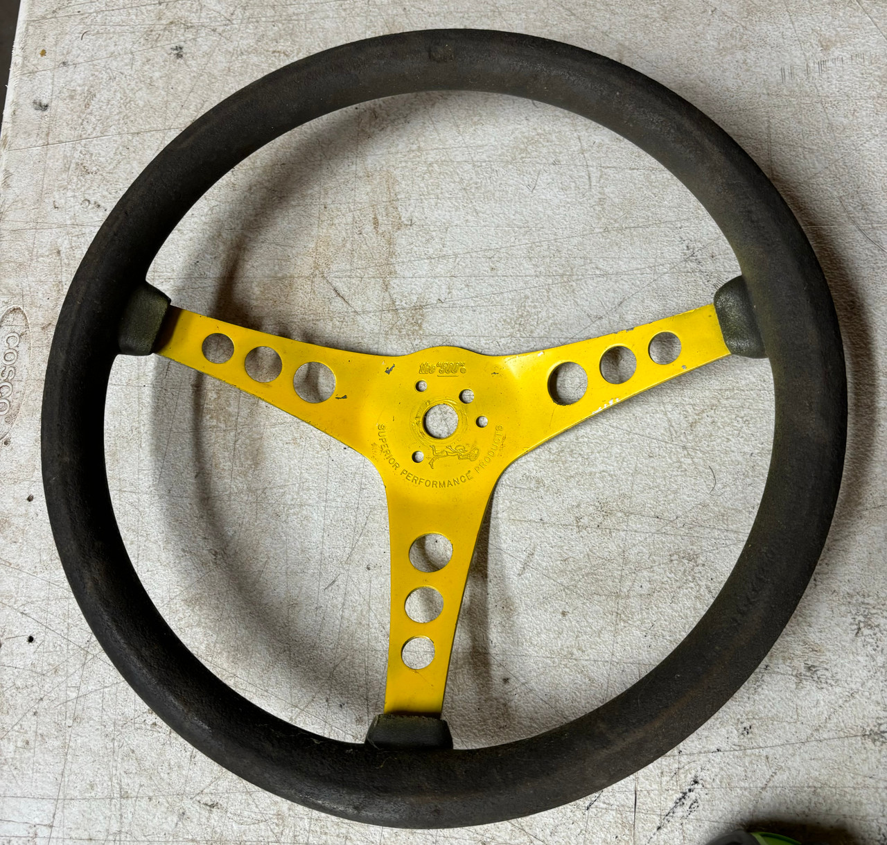 STEERING WHEEL SUPERIOR 500 SPORT GRIP USED NO MOUNTING HUB