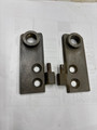 BRASS HINGE MIRROR MOUNT SET LEFT AND RIGHT USED