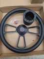 FOREVER SHARP SPORT STEERING WHEEL WITH ADAPTER FITS ALL MID 74 AND EARLIER LARGE HUB ADAPTER INCLUDED 