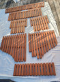 7 PIECE MAHOGANY  DUCK BOARDS TIGHT AND LONG STYLE COATED