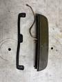  LICENSE LIGHT HOLDER OLIVE GREEN MILITARY STYLE WITH LIGHT USED