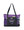 Zippered Tote Bag purple and black with R.N. slogan