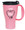 16 oz. Travel Mug, Pink with L.P.N. slogan