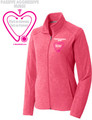 Pink Passive Aggressive Nurse   Fleece Jacket, full zip with embroidered slogan