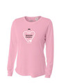 Pink with N.P. slogan, ladies' cut.
