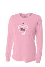 Pink with L.P.N. slogan, ladies' cut