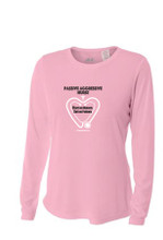 Pink with Passive Aggressive Nurse slogan, ladies' cut