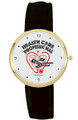 Gold case quartz watch