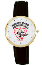 Gold case quartz watch