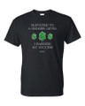 Black, 100% pre-shrunk cotton T-shirt