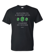 Black, 100% pre-shrunk cotton T-shirt