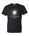 Black, 100% pre-shrunk cotton T-shirt